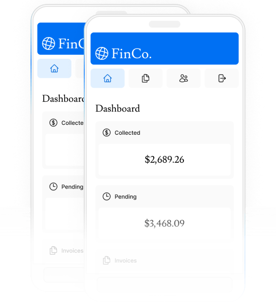 Screenshot of the dashboard project showing mobile version